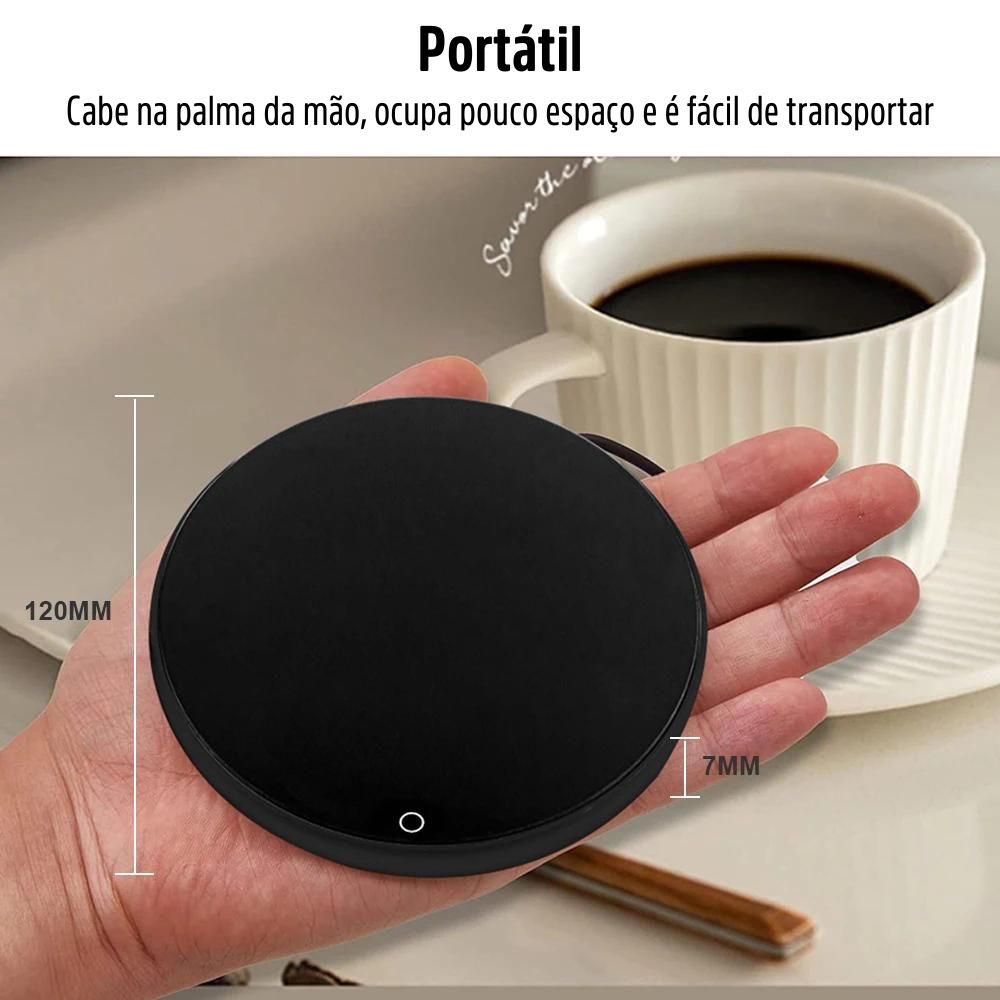 Aquecedor de Caneca USB Café e Chá Quentinho Sempre