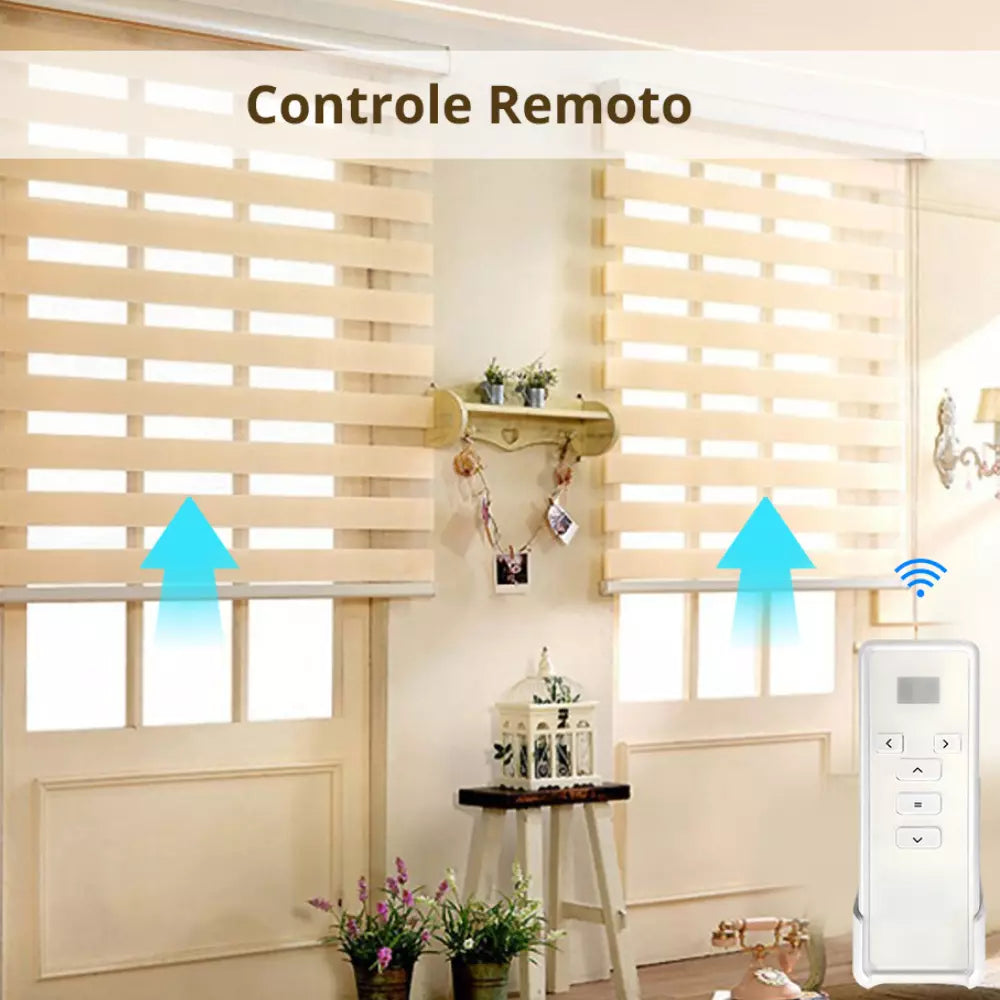 Motor Tubular para Persiana de Rolo Wifi e Controle de Voz