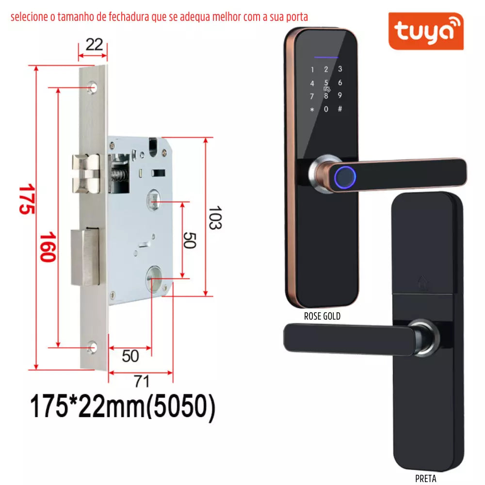 Fechadura Inteligente Digital Wifi e Biometria