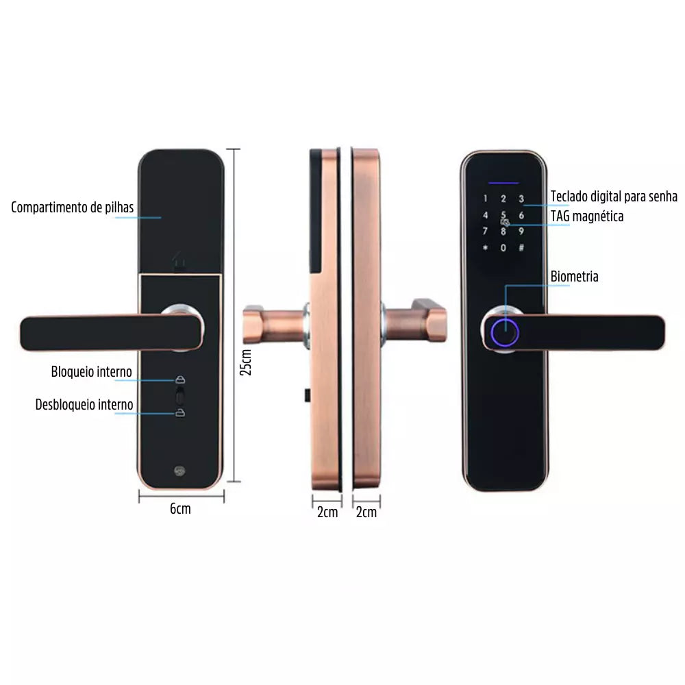 Fechadura Inteligente Digital Wifi e Biometria