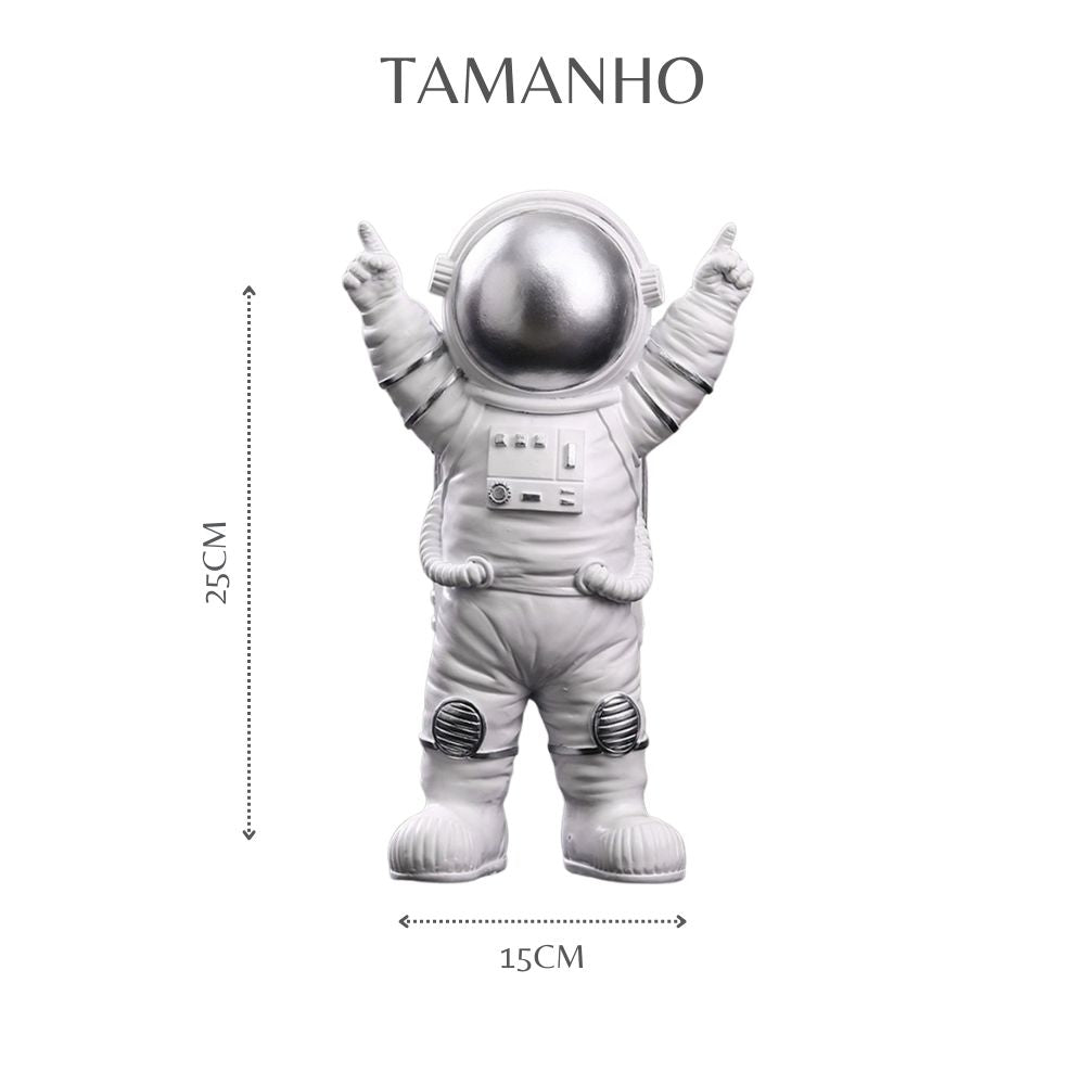 Estatueta Decorativa  de Astronauta O Universo é Nosso