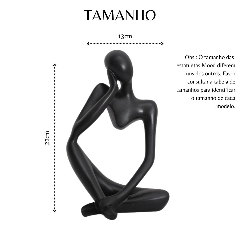 Estatuetas Decorativa  Mood Black